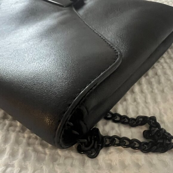 Loeffler Randall Envelope Clutch Turn-Lock Purse Black - Picture 13 of 16